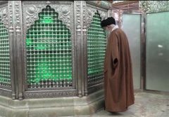 زیارت امام خامنه‌ای از حرم حضرت عبدالعظیم حسنی(ع)