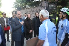استقبال از کاروان دوچرخه سواری کانون فرهنگی هنری امام رضا (ع)