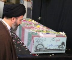 دو شهید گمنام دفاع مقدس امروز مهمان نماز جمعه پردیس بودند