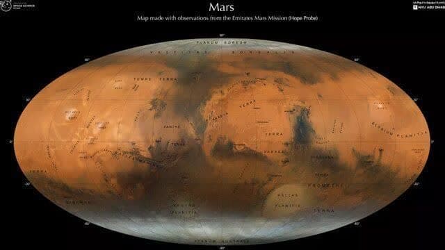تهیه نقشه‌‌ای جدید از سطح مریخ