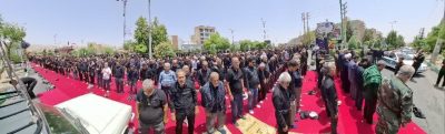 اقامه نماز ظهر عاشورا در پردیس