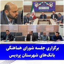 برگزاری جلسه شورای هماهنگی بانک‌های شهرستان پردیس
